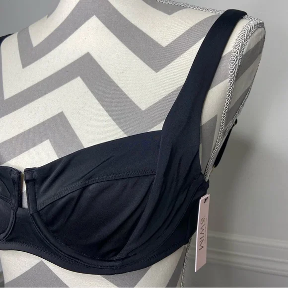 Victoria’s Secret Swim Black Full Coverage Bikini Top Size 34C NWT - Picture 5 of 11